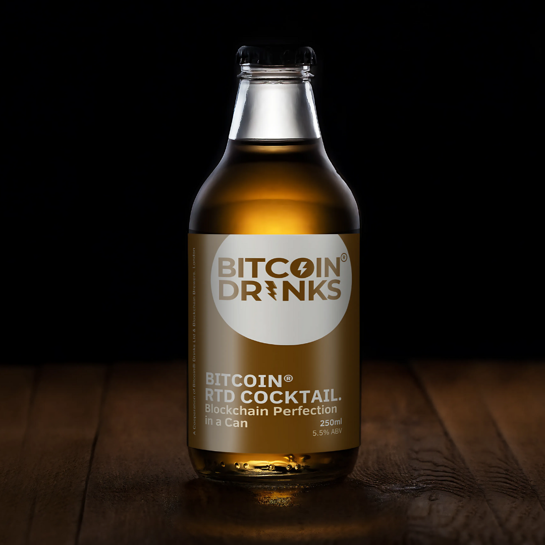 Bitcoin® RTD Cocktail - Blockchain Perfection in a Can (250ml, 5.5% ABV)