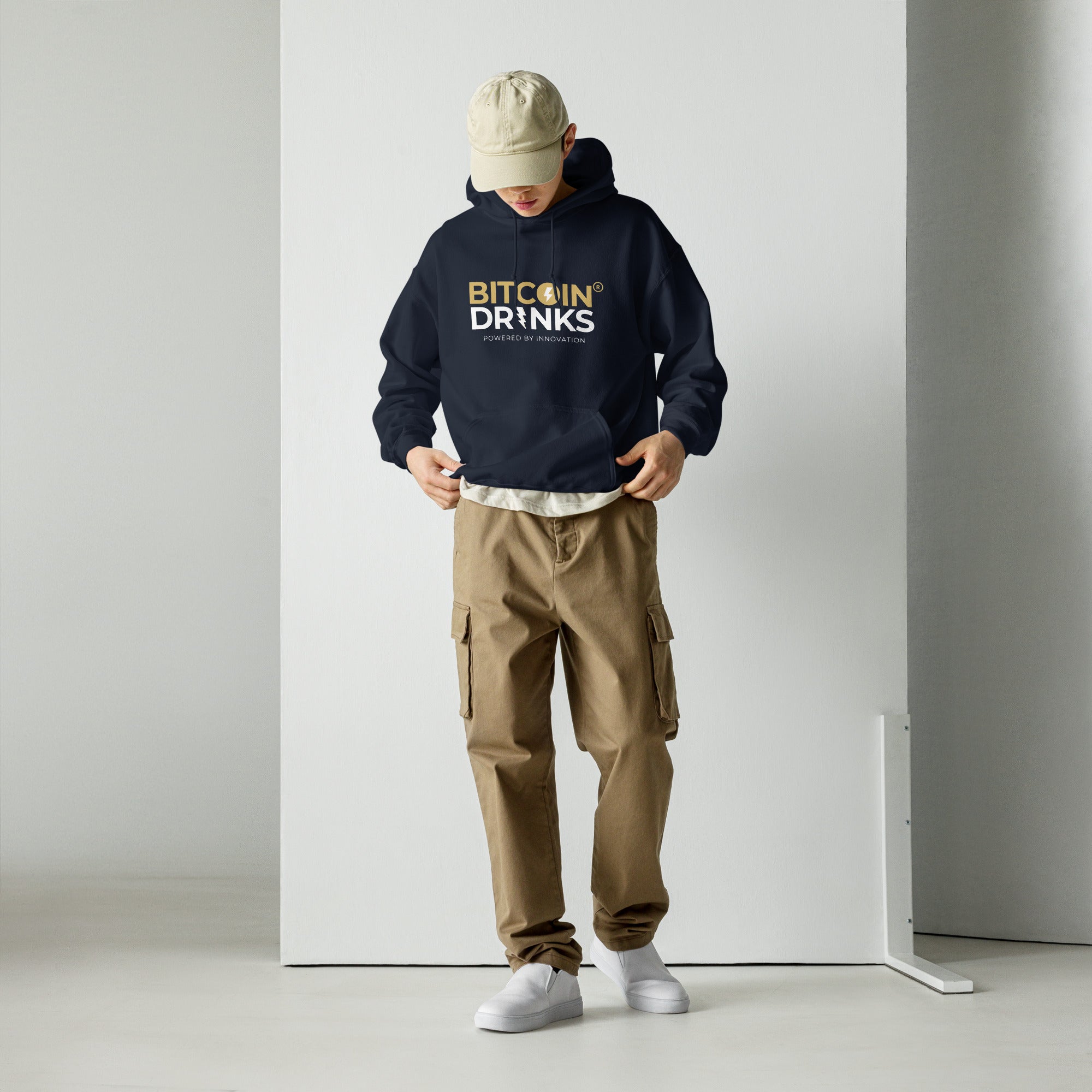Bitcoin® Men’s Premium Hoodie - Powered by Innovation