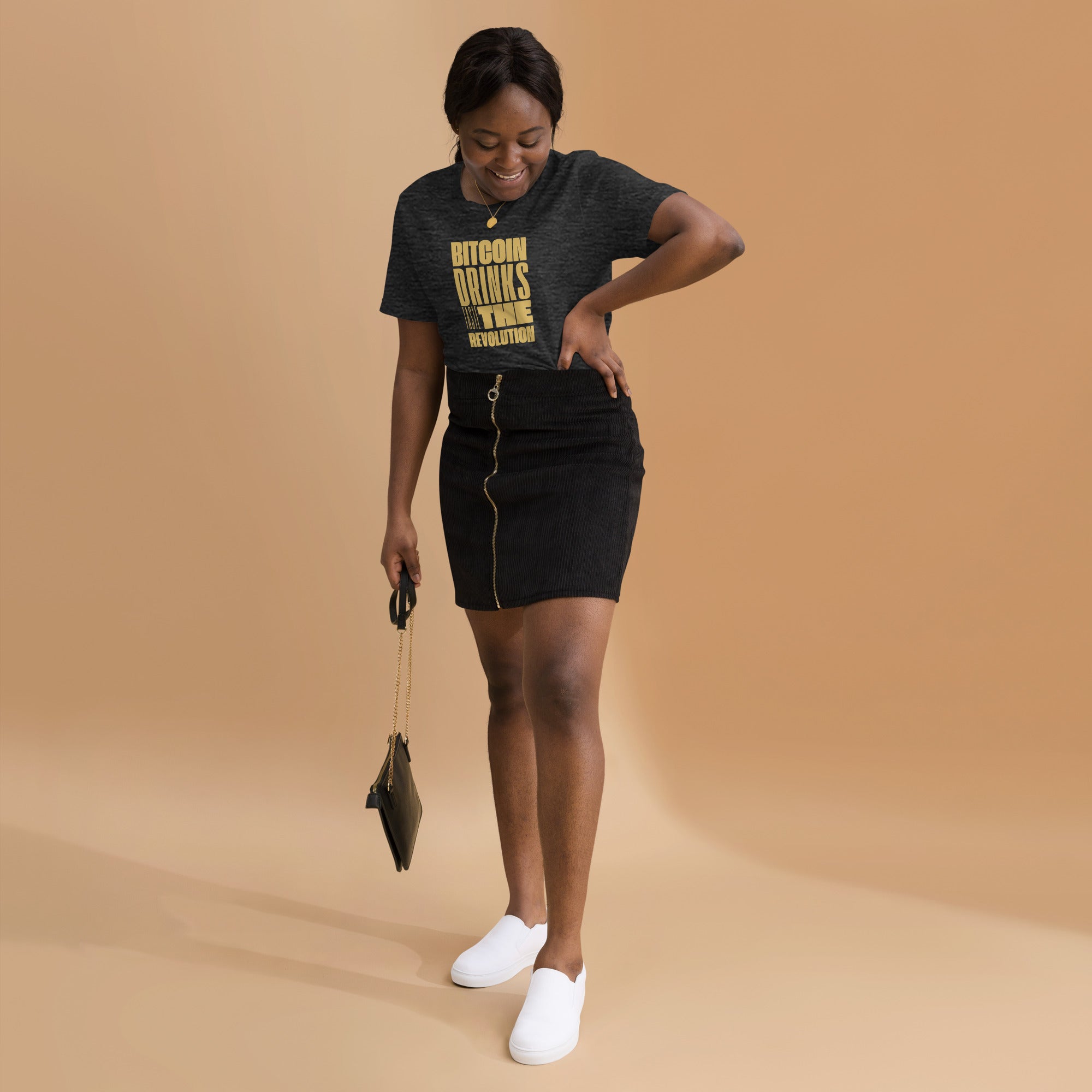 Bitcoin® Women’s Fitted T-Shirt - Taste the Revolution